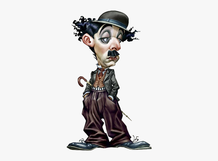 Charlie Chaplin Caricature, HD Png Download, Free Download