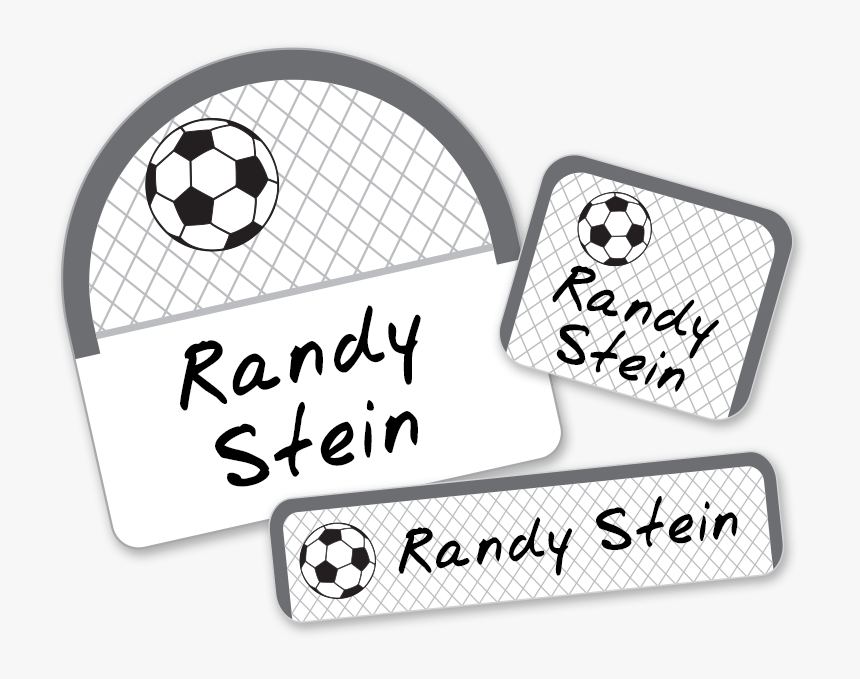 Soccer Net Labels For School - Soccer Ball Clip Art, HD Png Download, Free Download