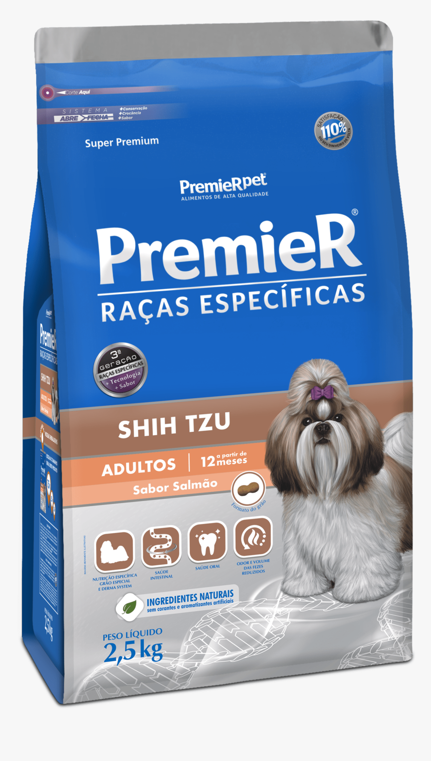Premier Raças Específicas Shih Tzu Cães Adultos Sabor - Premier Raças Específicas Shih Tzu Filhote, HD Png Download, Free Download
