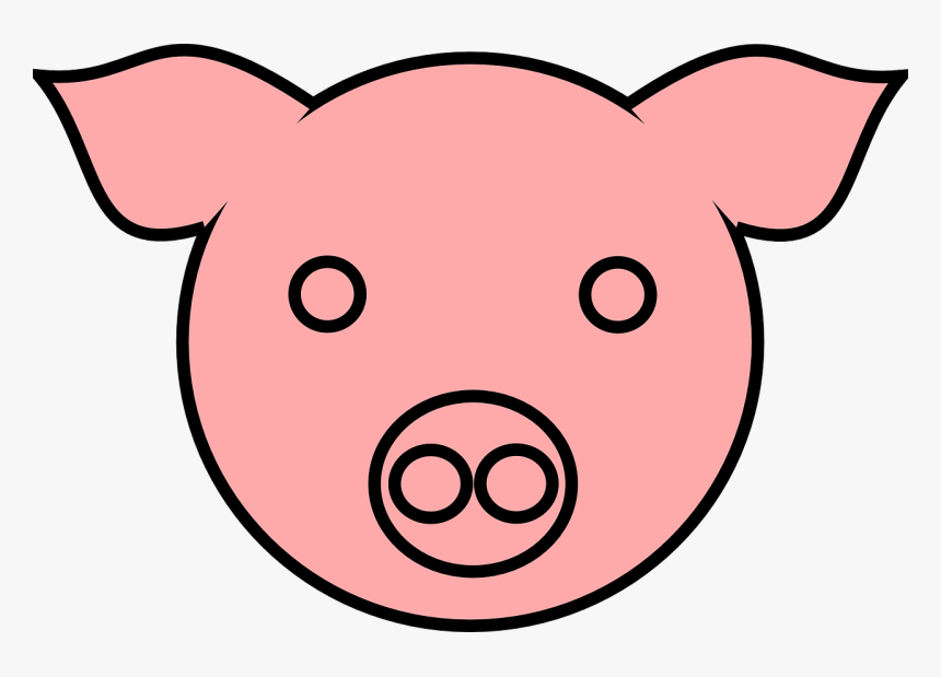 Domestic Pig Drawing Pig"s Ear Clip Art - Drawing Of A Pigs Ear, HD Png Download, Free Download