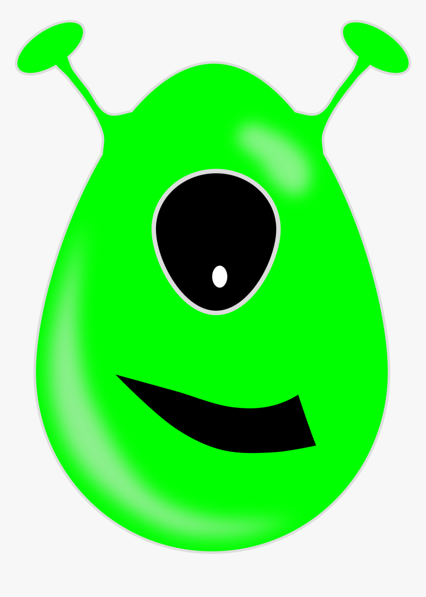 Green Eyes Clipart Logo - Green Alien One Eye, HD Png Download, Free Download