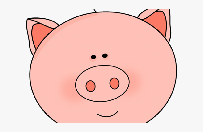 Cute Pig Face Clipart Black And White, HD Png Download, Free Download