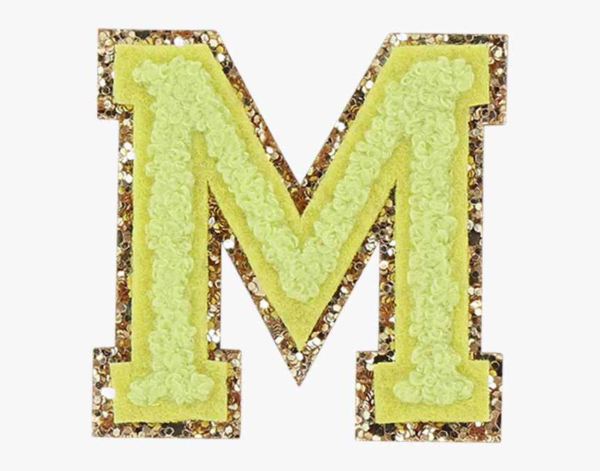 Lime Glitter Varsity Letter Patches - Motif, HD Png Download, Free Download