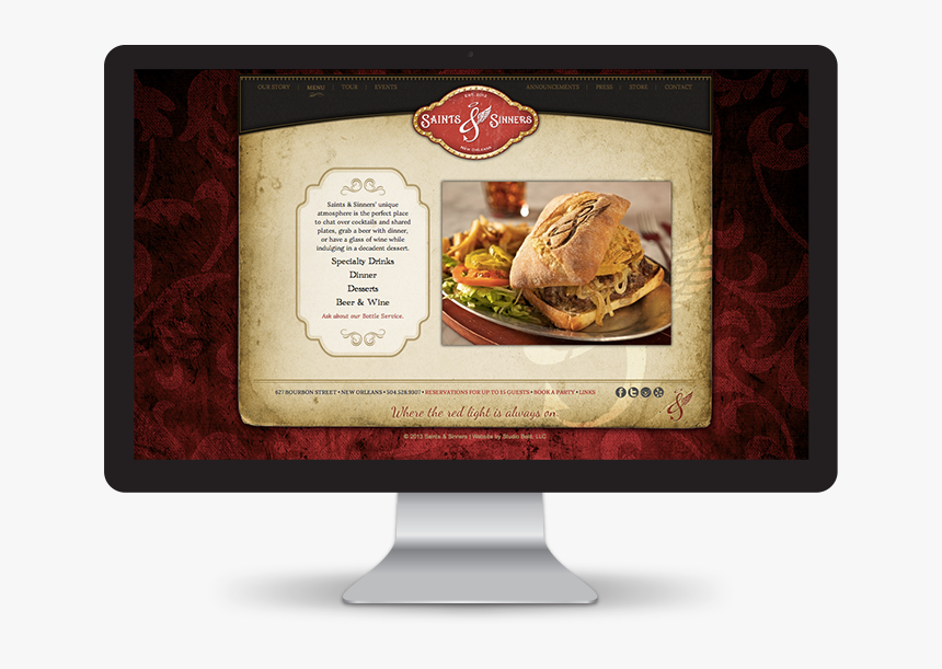 Saints & Sinners Website - Fettuccine, HD Png Download, Free Download