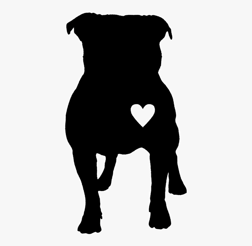 Car Vinyl Decal Decals - Pitbull Silhouette, HD Png Download, Free Download