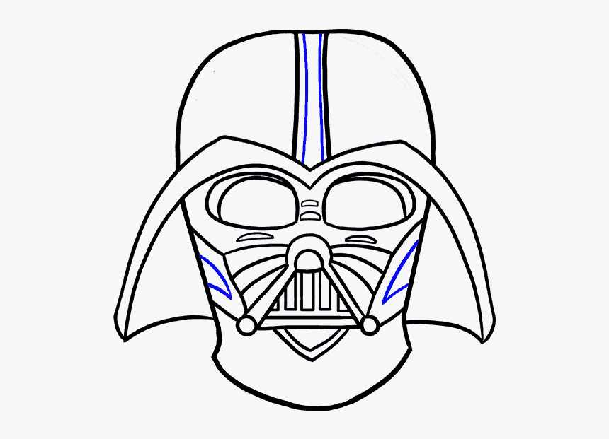 Collection Of Free Yoda Drawing Traceable Download - Drawing Darth Vader, HD Png Download, Free Download