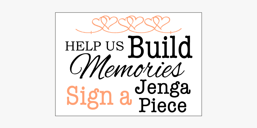 Sign A Jenga Piece - Poster, HD Png Download, Free Download