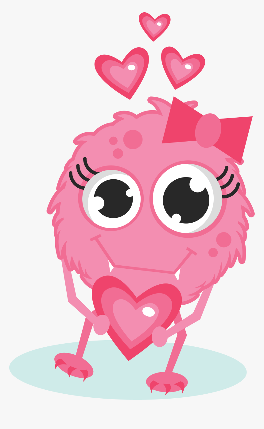 Cute Monster Valentines Day Clipart, HD Png Download, Free Download