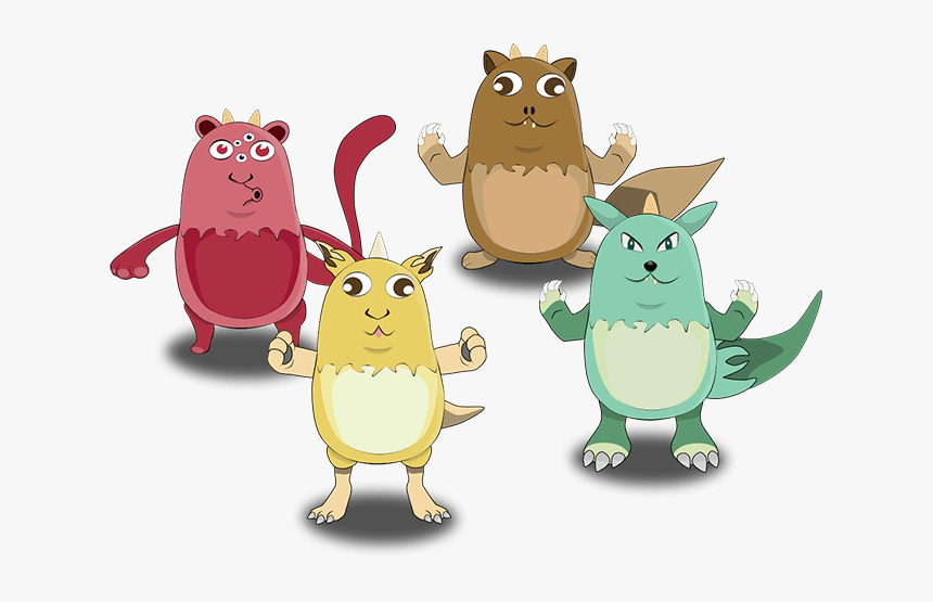 Egem Monsters - Cartoon, HD Png Download, Free Download