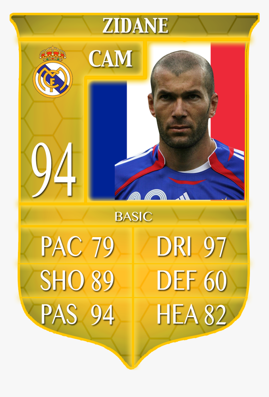 Zinedine Zidane Player Profile 100% Completed, Click - Crest, HD Png Download, Free Download