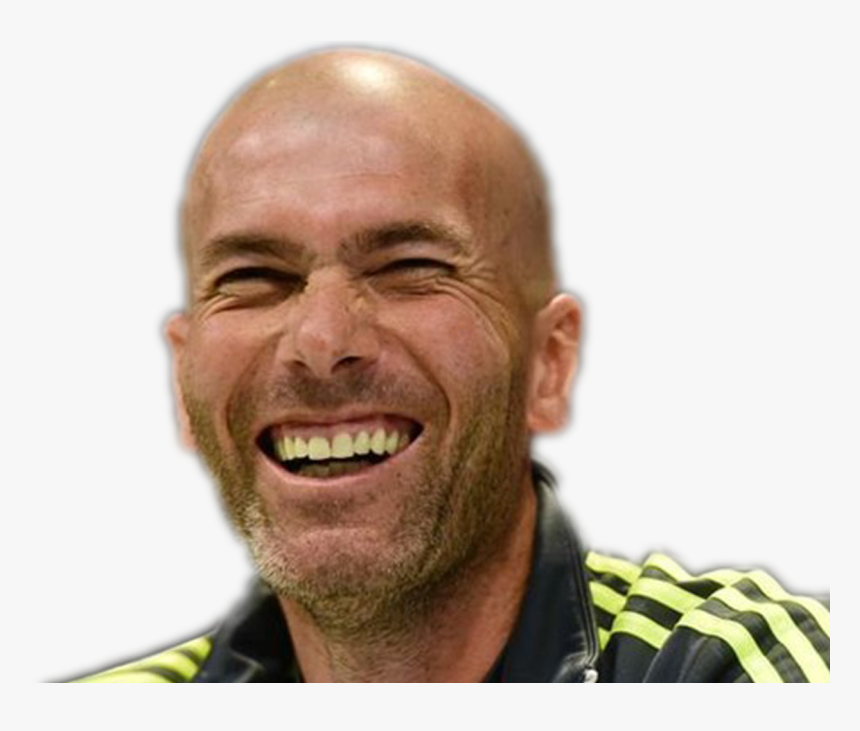 Zidane Laughing Real Madrid, HD Png Download - kindpng