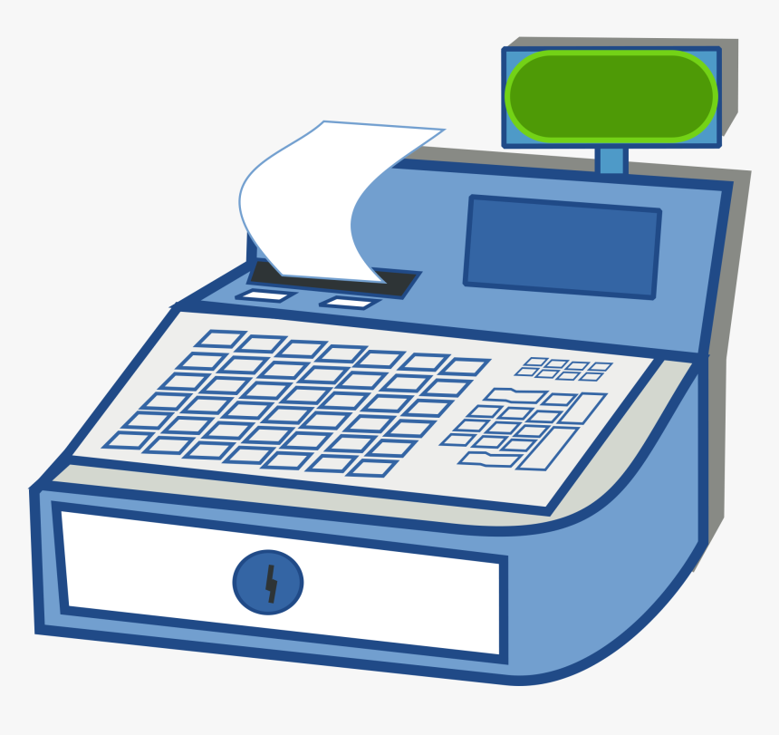 File Cashregister Svg Wikimedia - Cash Register Clipart, HD Png Download, Free Download