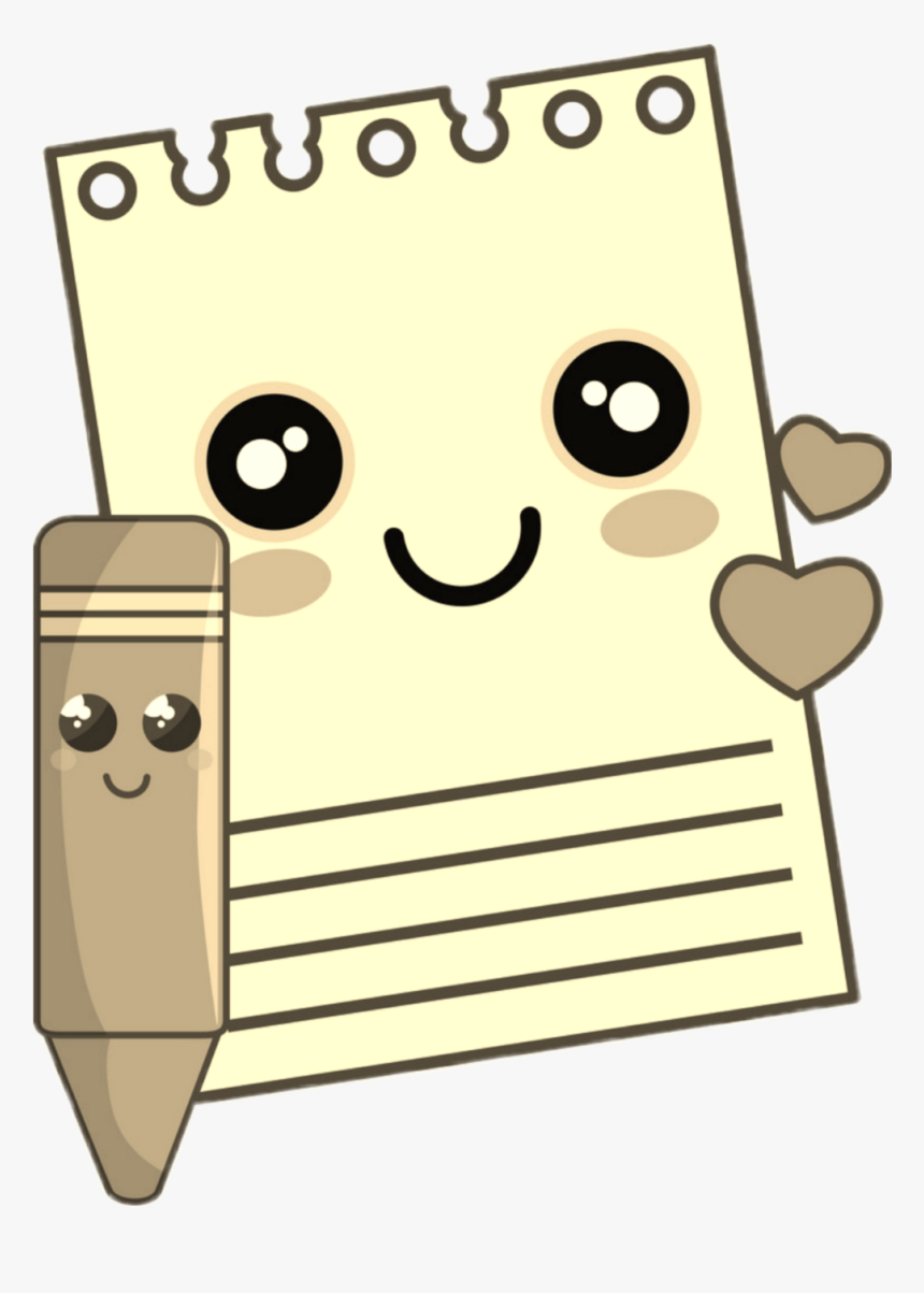 #lapiz #papeleria - Notebook And Pencil Kawaii, HD Png Download, Free Download