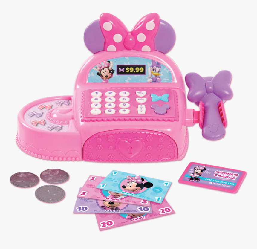 Pink Cash Registers Minnie Just Play Happy Helpers - Minnie Cash Register Toys, HD Png Download, Free Download