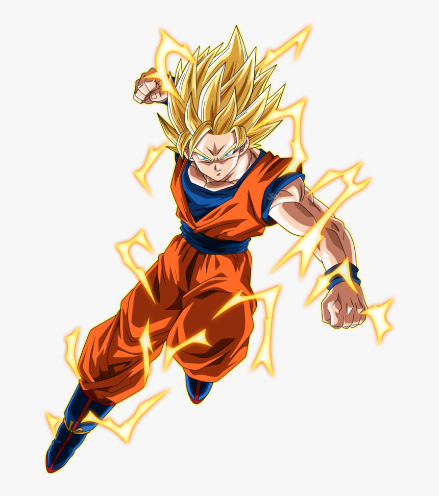 Version Sin Rayos - Dragon Ball Goku Ssj2, HD Png Download, Free Download