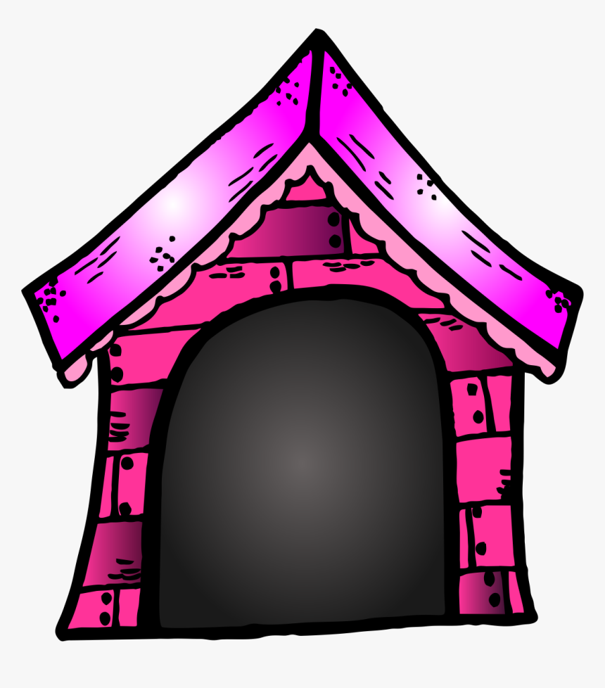 Pink Dog House Clip - Purple Dog House Clipart, HD Png Download, Free Download