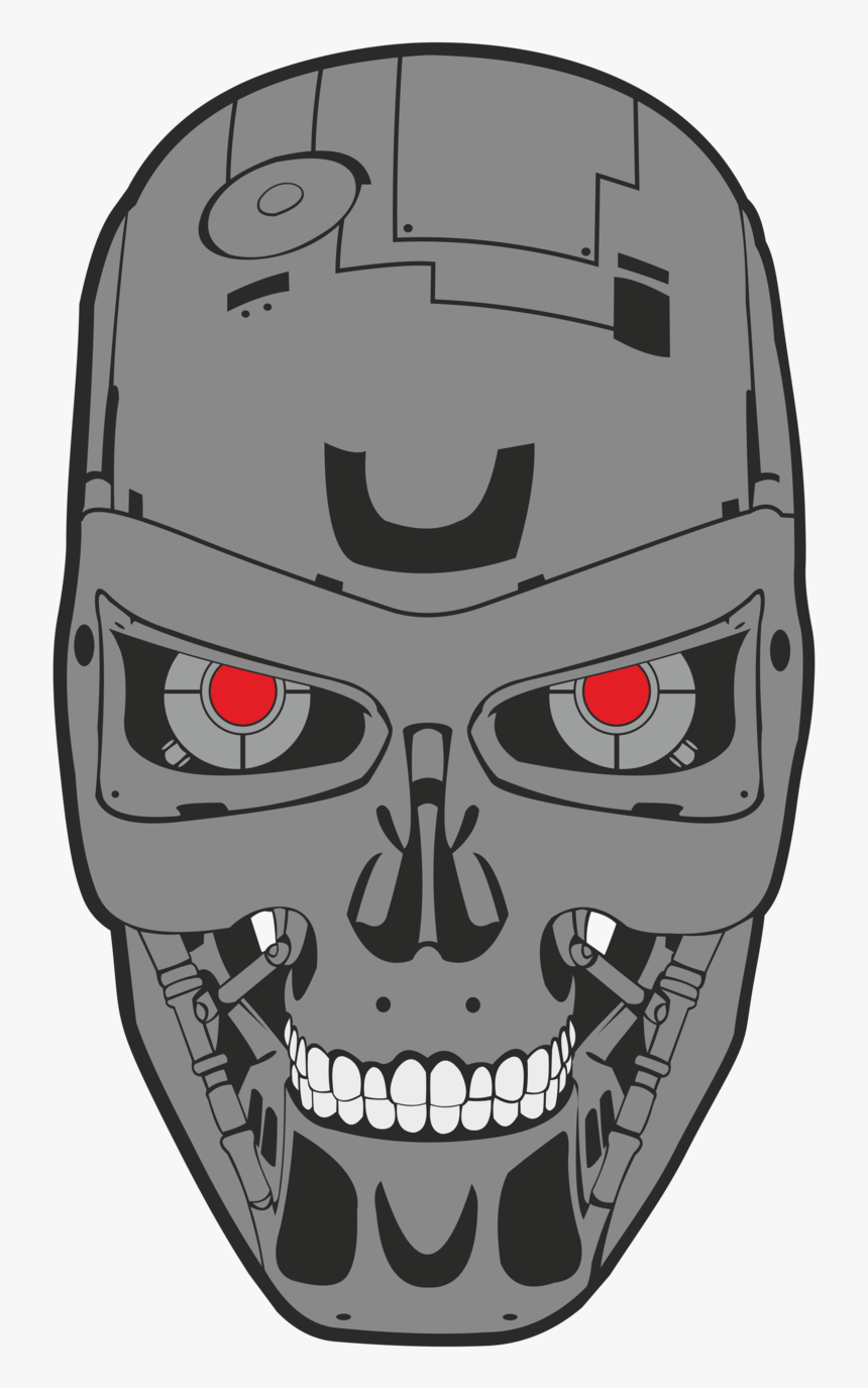 The Terminator T 600 Suit Performer - Terminator Head Drawing, HD Png Download, Free Download