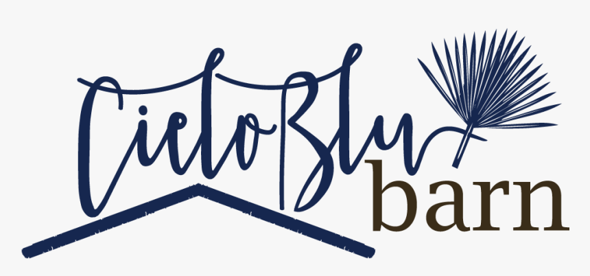 Cielo Blu Barn - Calligraphy, HD Png Download, Free Download