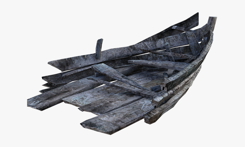 Rowboat, Old, Driftwood, Fishing, Boat, Vessel - Transparent Old Rowboats, HD Png Download, Free Download