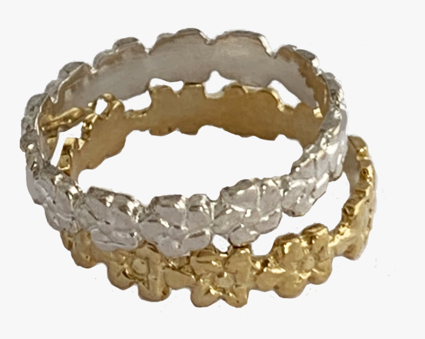 Aloha Lei Sterling Silver And Gold Fitted Toe Rings"
 - Bracelet, HD Png Download, Free Download