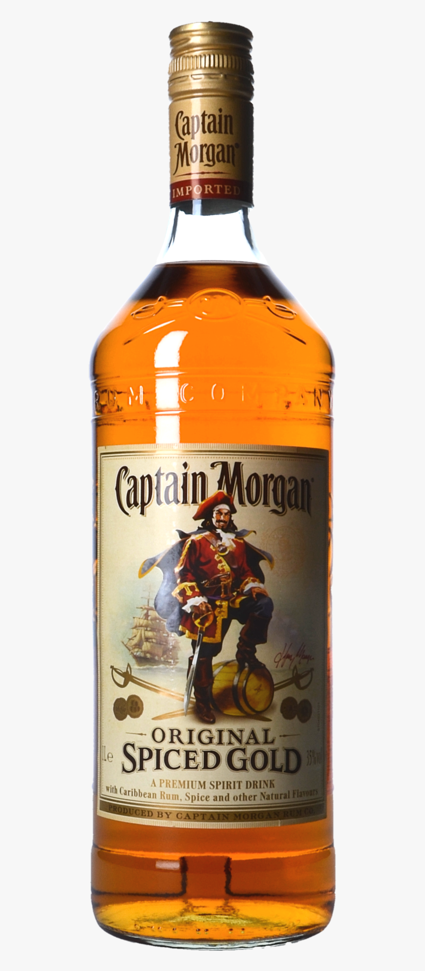 Rhum Captain Morgan Spiced - Captain Morgan, HD Png Download, Free Download