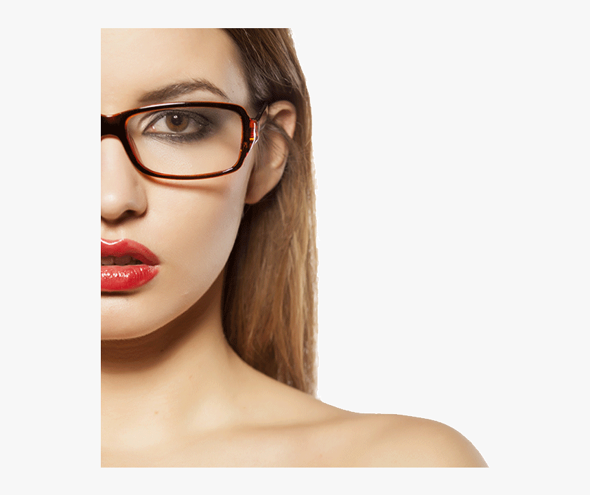 Women"s Glasses - Girl - Model With Glasses Png, Transparent Png, Free Download