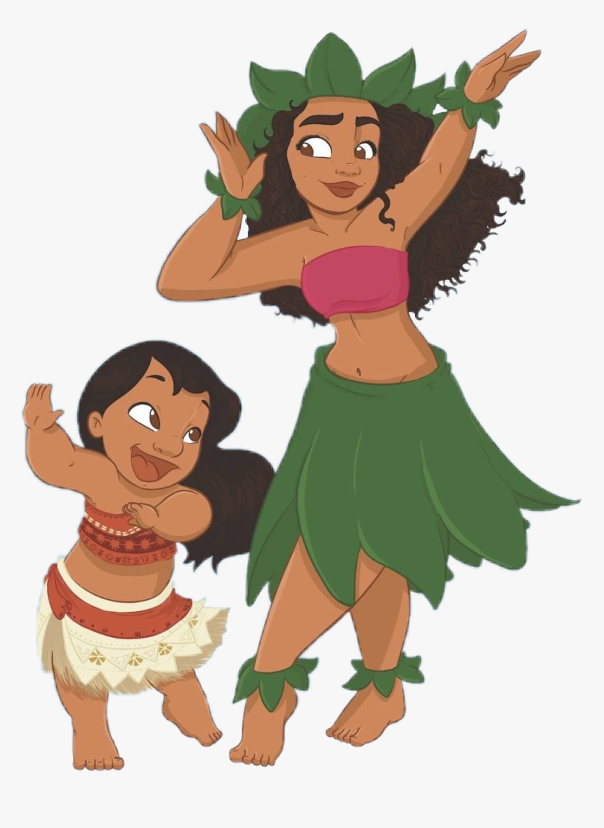 Transparent Moana Clip Art - Moana And Lilo And Stitch, HD Png Download, Free Download