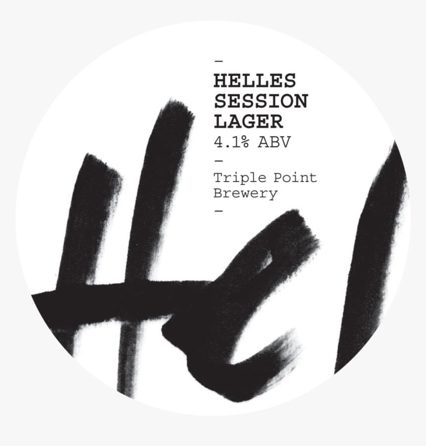 Triple Point Helles Session Lager Round Keg - Stencil, HD Png Download, Free Download