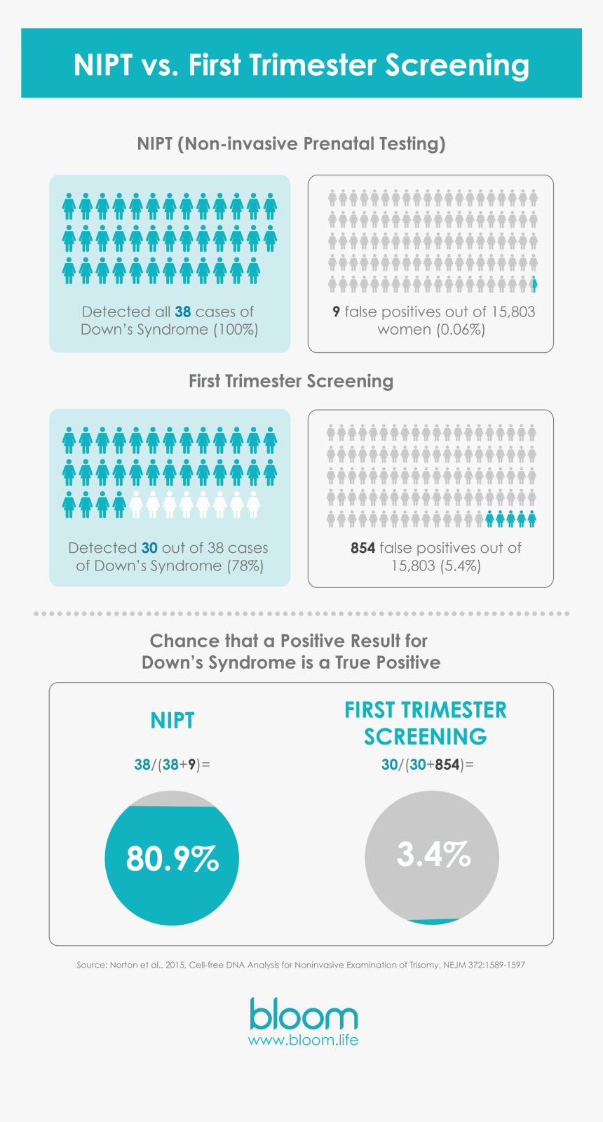 Nipt Vs First Trimester Screening - First Trimester Screen Infographic, HD Png Download, Free Download