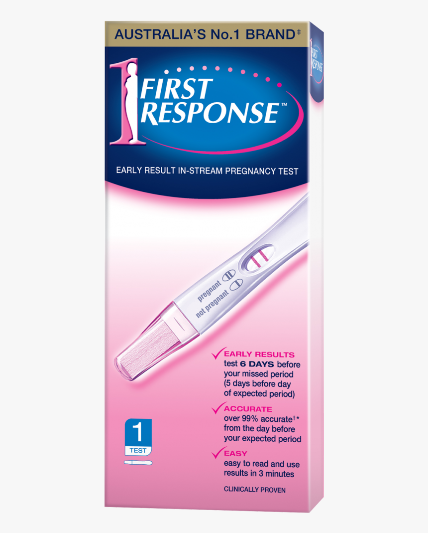 First Response In Stream Pregnancy 1 Test - First Response Pregnancy Test Nz, HD Png Download, Free Download