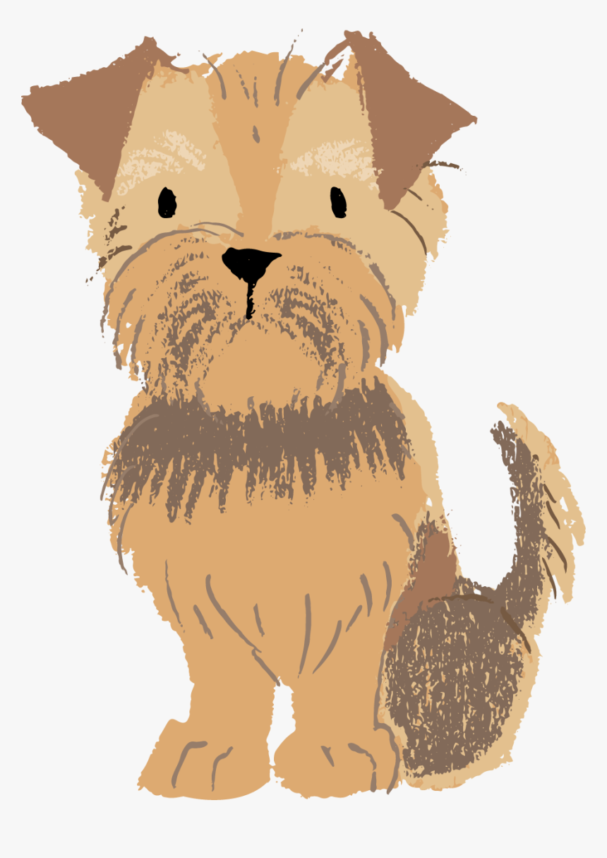 This Graphics Is Hand Drawn Yellow Cartoon Dog Vector - Yorkshire Terrier, HD Png Download, Free Download