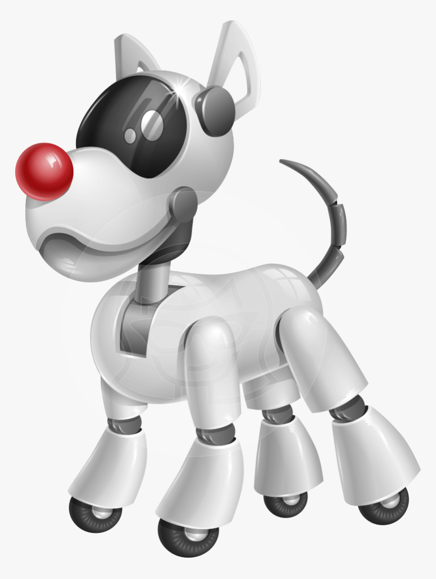 Artificial Intelligence Robot Dog Cartoon Vector Character - Cartoon Robot Dog Png, Transparent Png, Free Download