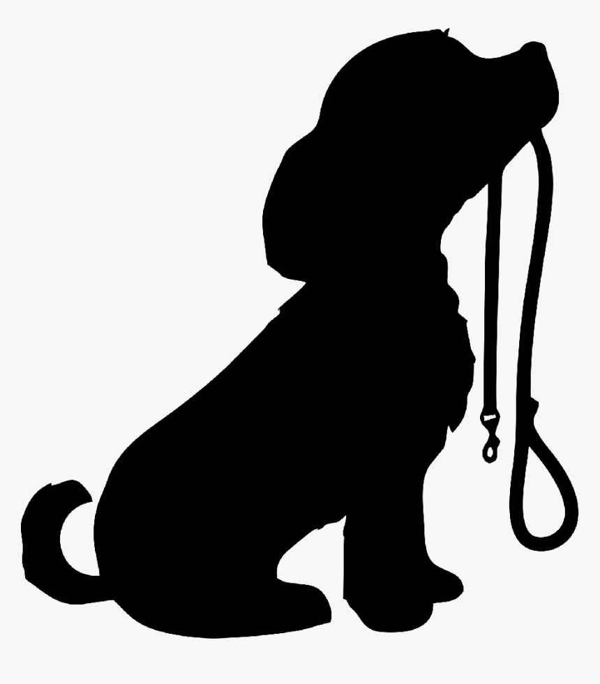 Dog Puppy Pet Sitting Silhouette - Dog Silhouette, HD Png Download, Free Download