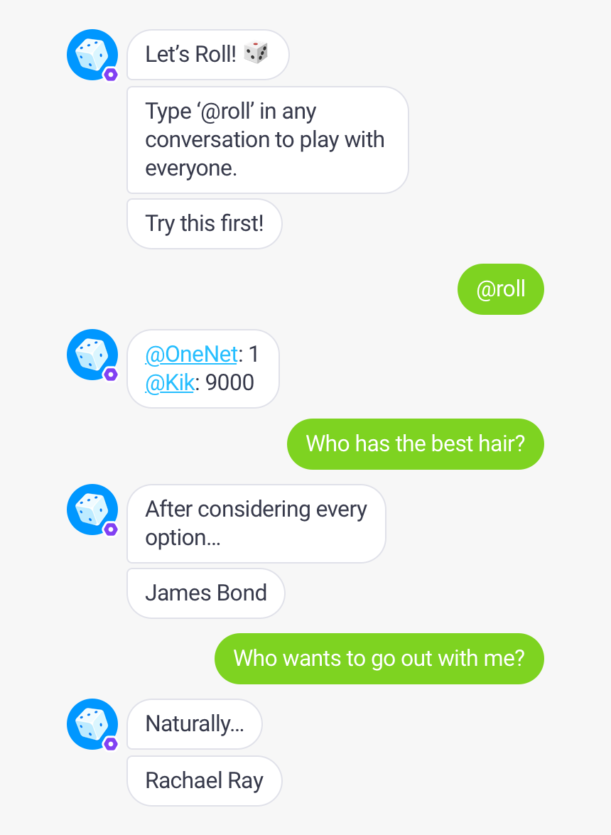 Chat Bot Generating Silly Answers To Questions Users - Kik Chat, HD Png Download, Free Download