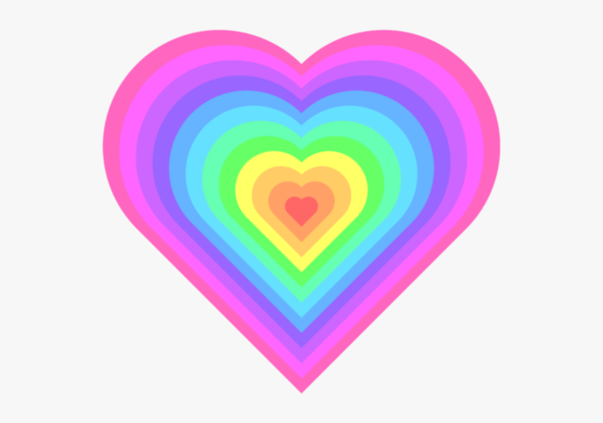 Colorful, Cyber, And Overlay Image - Heart, HD Png Download, Free Download