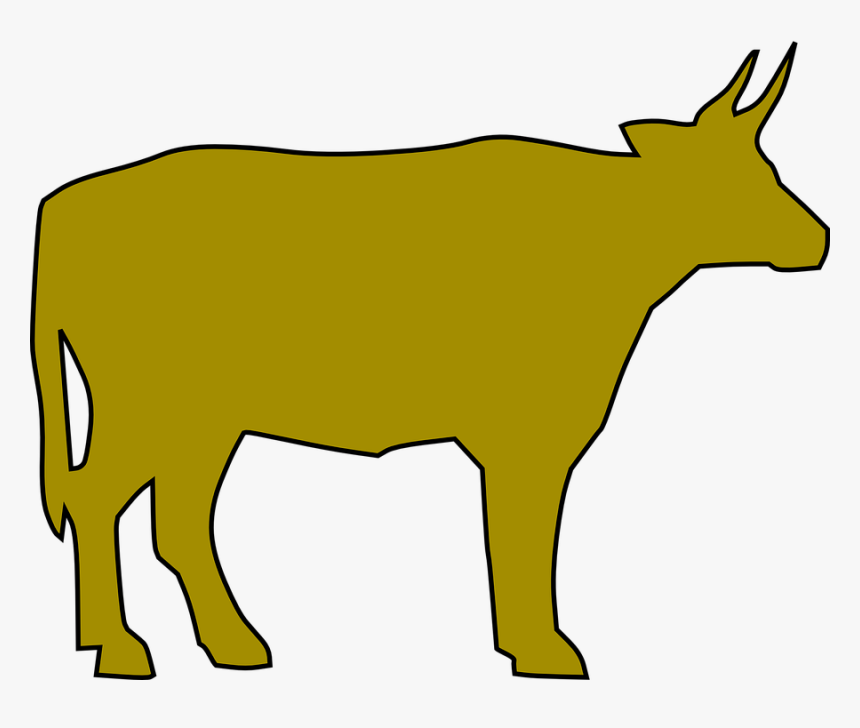 Cattle, Farm, Cow, Milk, Beef, Silhouette, Animal - Cattle, HD Png Download, Free Download