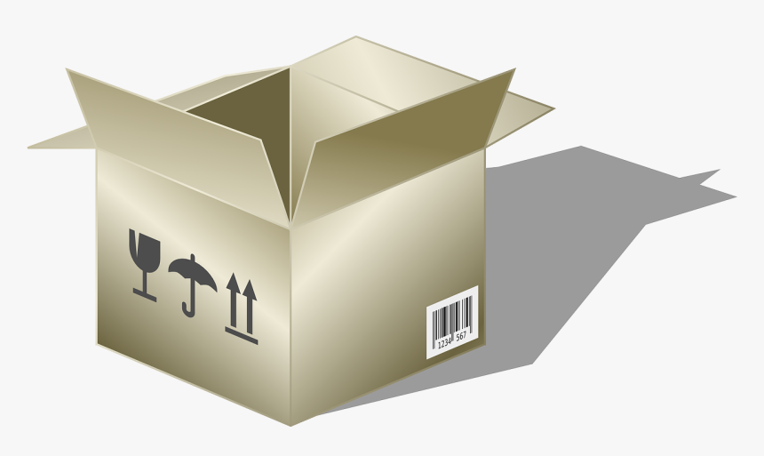 Cardboard Box 161578 - Verpacken Clipart, HD Png Download, Free Download