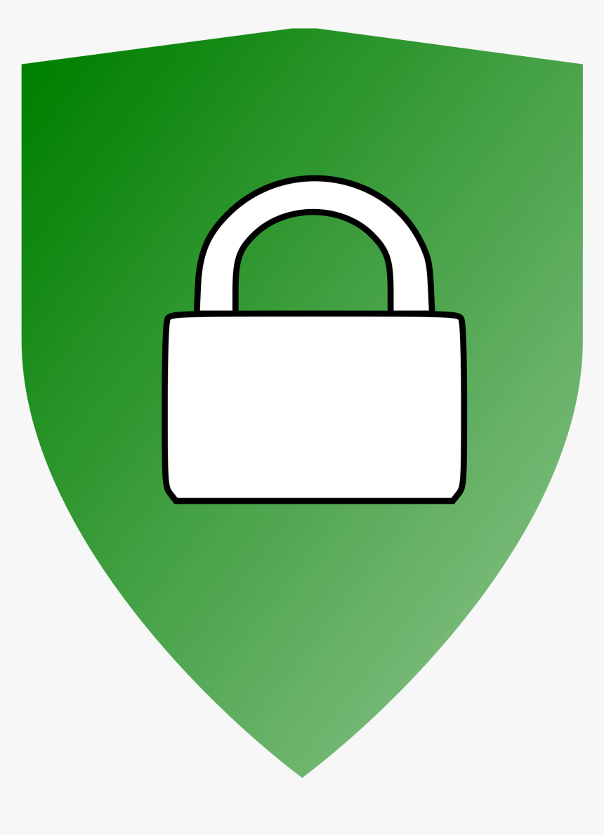 Secured Locked Shield Big - Secured Clipart, HD Png Download, Free Download