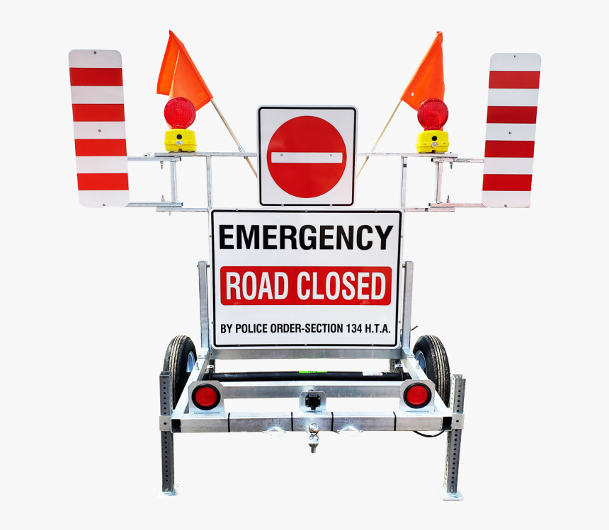 Emergency Road Closure Trailer, HD Png Download, Free Download