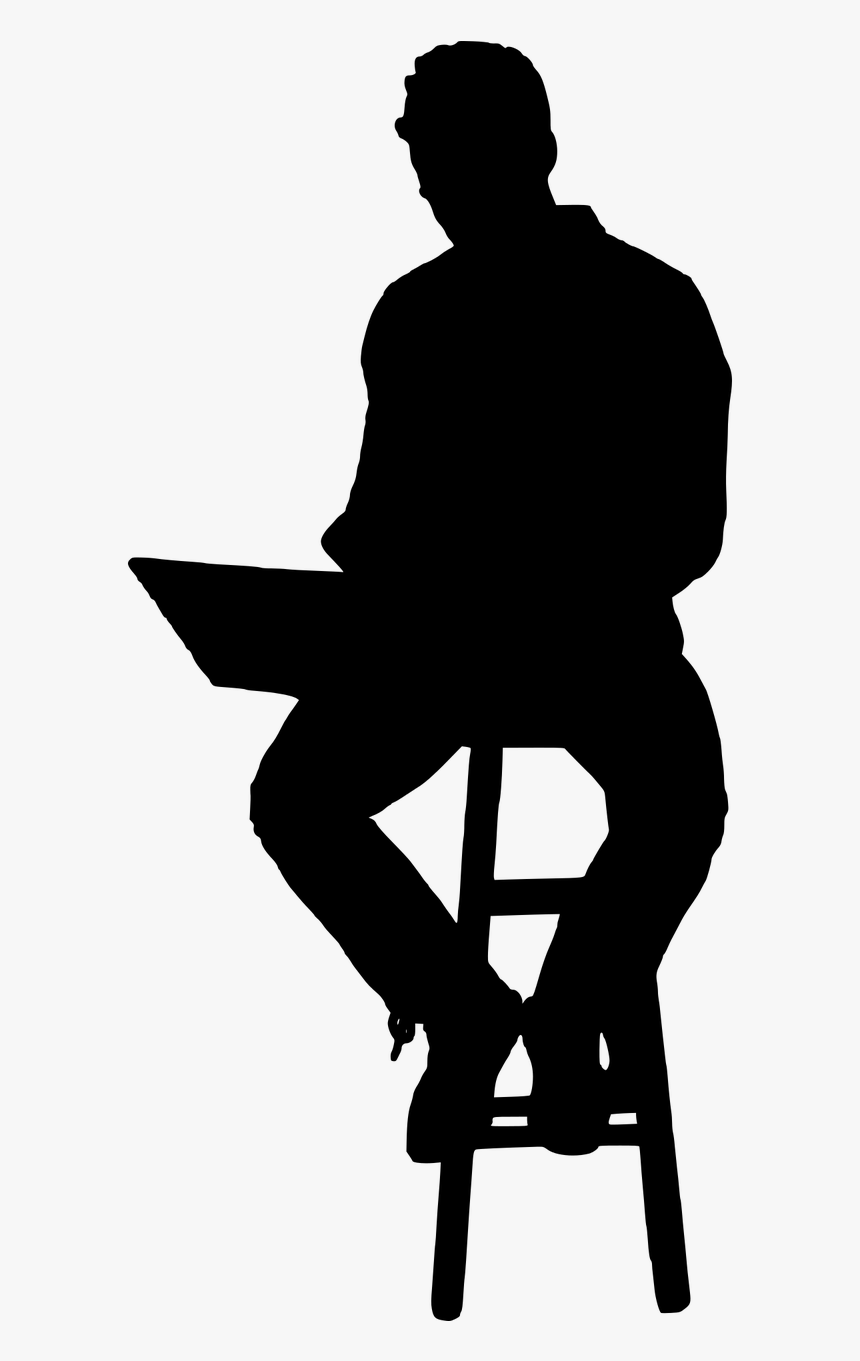 Transparent Person Sitting Silhouette Png - Person On A Computer Silhouette Png, Png Download, Free Download