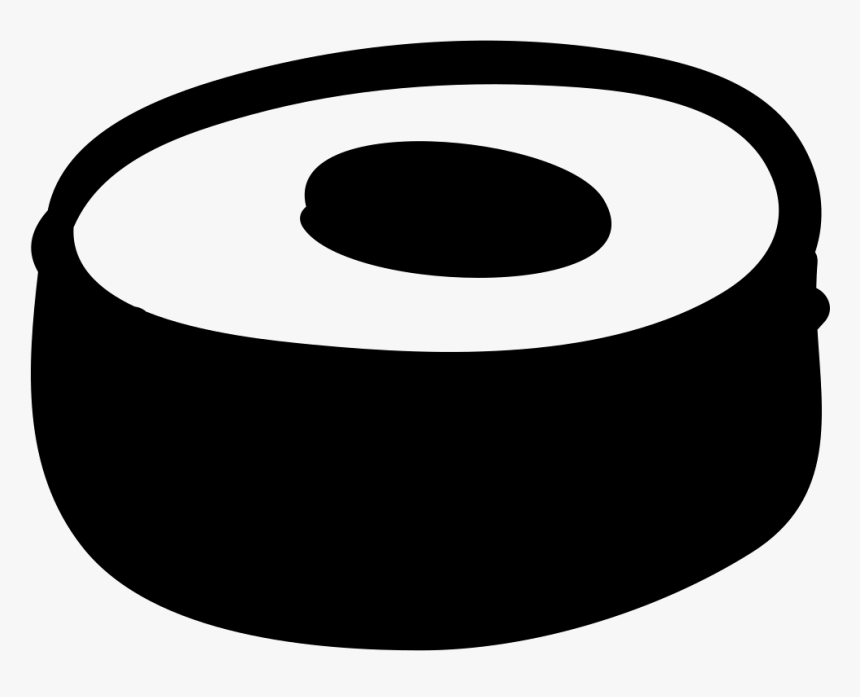 - Black And White Sushi Roll Clipart , Png Download - Png Icon Sushi Rolls, Transparent Png, Free Download