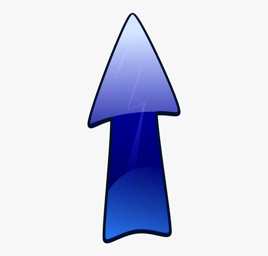 Long Arrow Up - Clip Art Blue Arrow Up, HD Png Download, Free Download