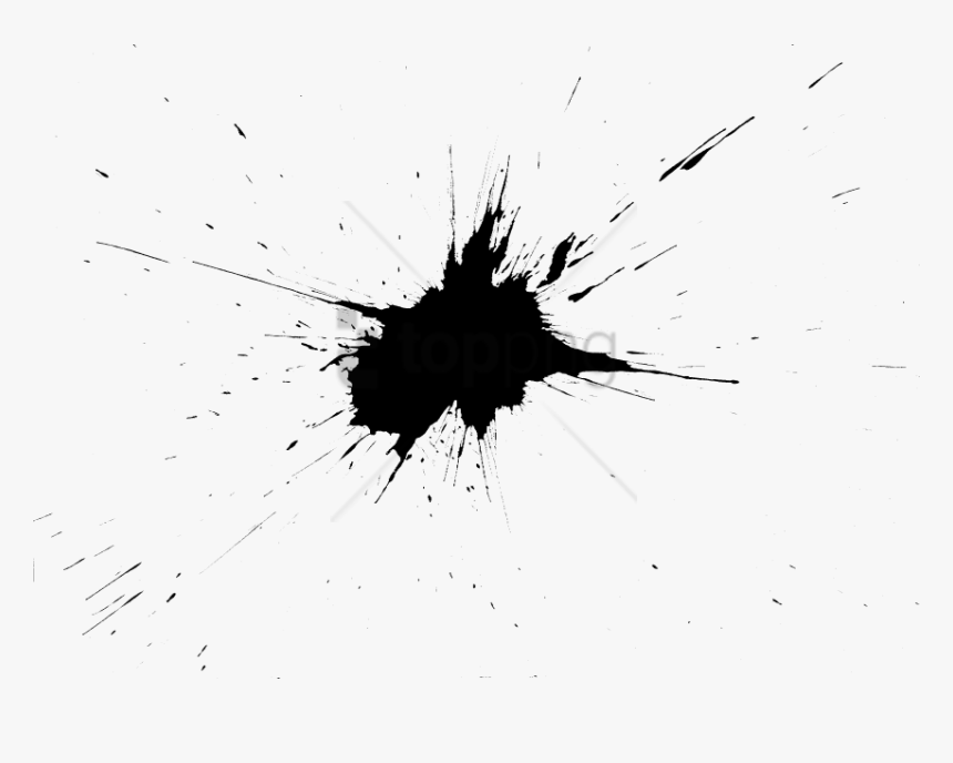 Line,black And White,graphic - Ink Splatter Transparent Background, HD Png Download, Free Download