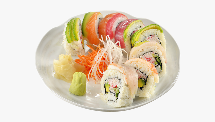 Clip Art Rainbow Sushi Roll - California Roll, HD Png Download, Free Download