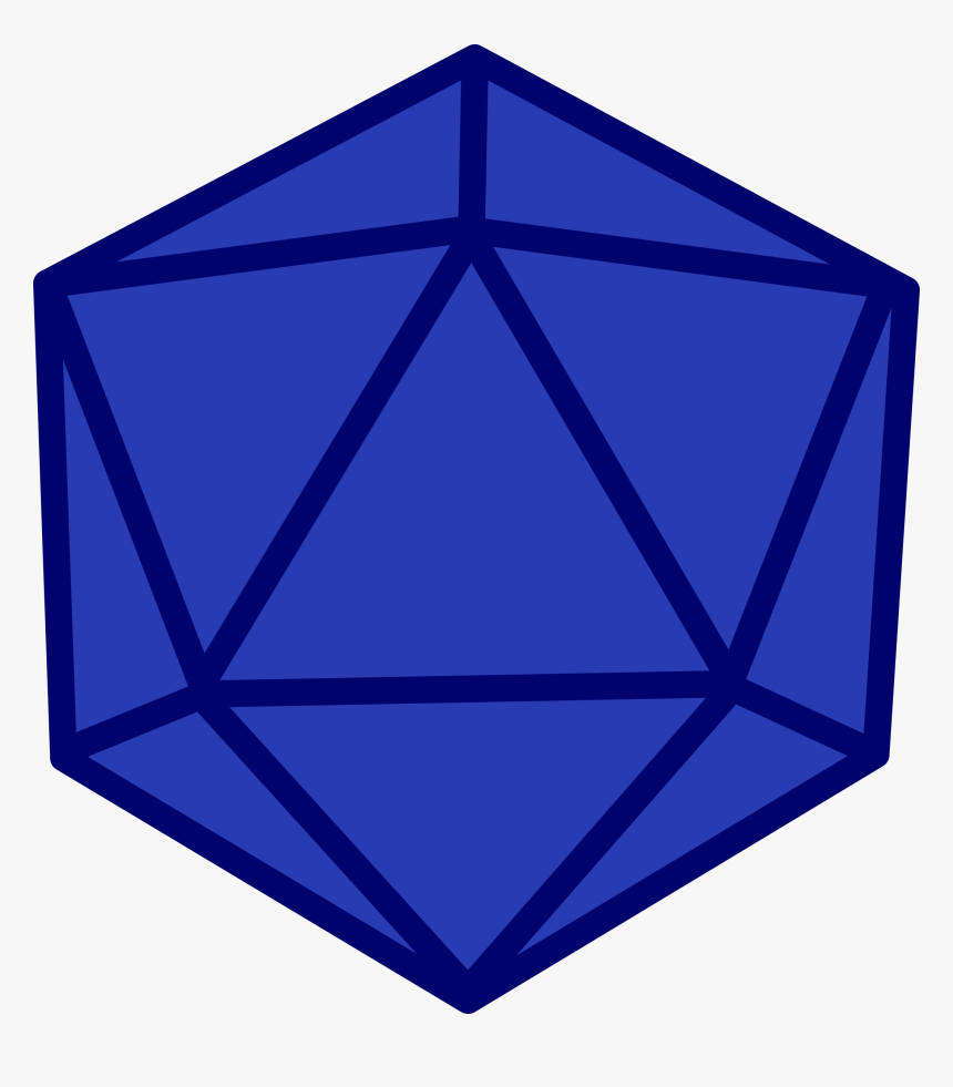 This Free Icons Png Design Of D20 Blank - D20 Roll 1, Transparent Png, Free Download