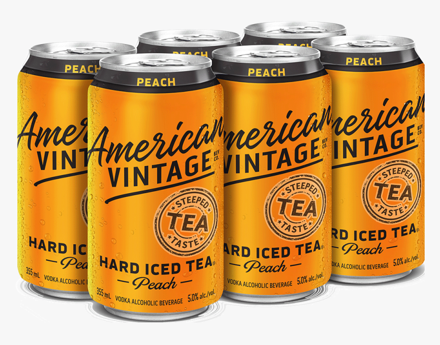 American Vintage Peach Iced Tea 6 X 355 Ml - American Vintage Peach Iced Tea, HD Png Download, Free Download