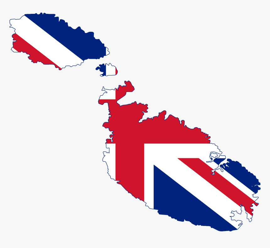 Transparent English Flag Png - Flag Map Of Malta, Png Download, Free Download