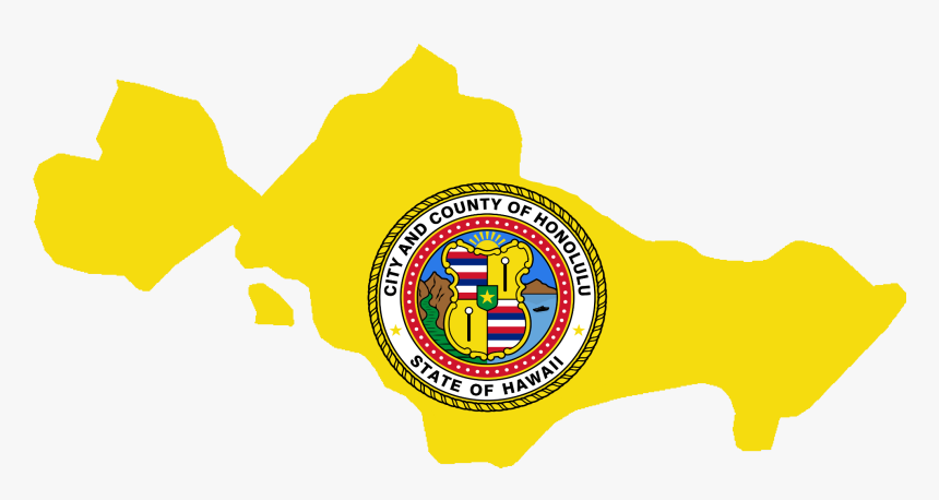 Flag Map Of Honolulu - Honolulu Png, Transparent Png, Free Download