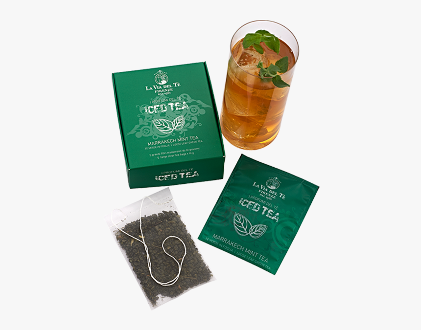 Marrakech Mint Tea Iced Gourmet Tea Bags In A Box Of - Tè Marrakech Mint, HD Png Download, Free Download