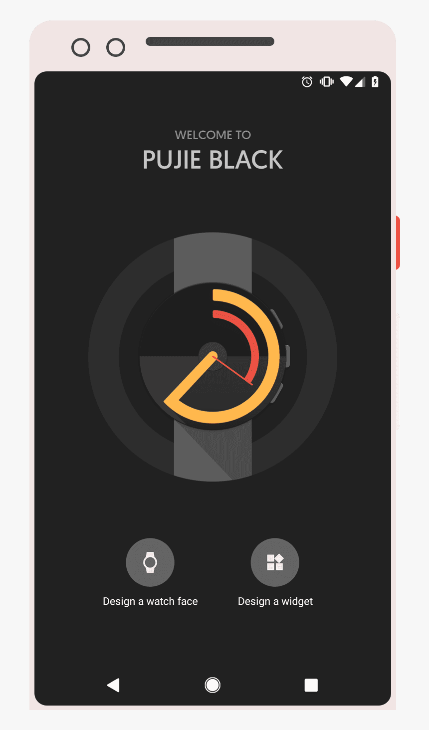 Pujie Black Intro Screen - Smartphone, HD Png Download, Free Download